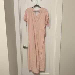 Mirth Blush V-Neck Maxi Dress/Kaftan